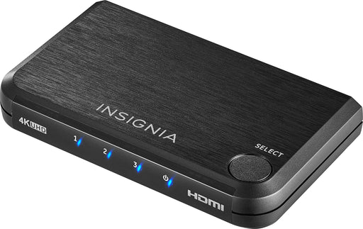 Insignia - 3-Port HDMI Switch with 4K 60Hz and HDR Pass-Through - Black