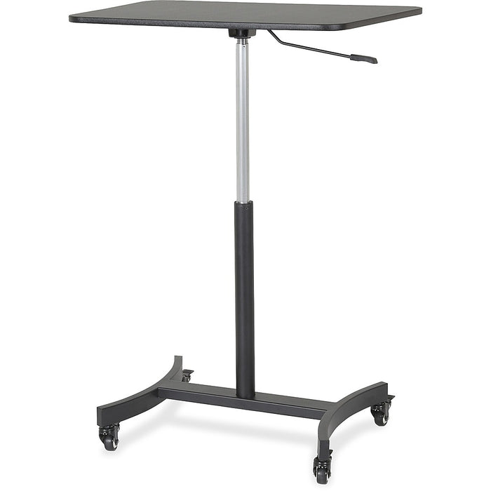 Victor - High Rise Rectangle Polyvinyl Chloride (PVC) Table Desk - Black