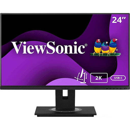 ViewSonic - VG2455-2K 24" IPS QHD Monitor (USB-C HDMI DisplayPort) - Black