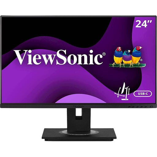 ViewSonic - VG2455 24" IPS LED FHD Monitor (DVI DisplayPort HDMI USB VGA) - Black