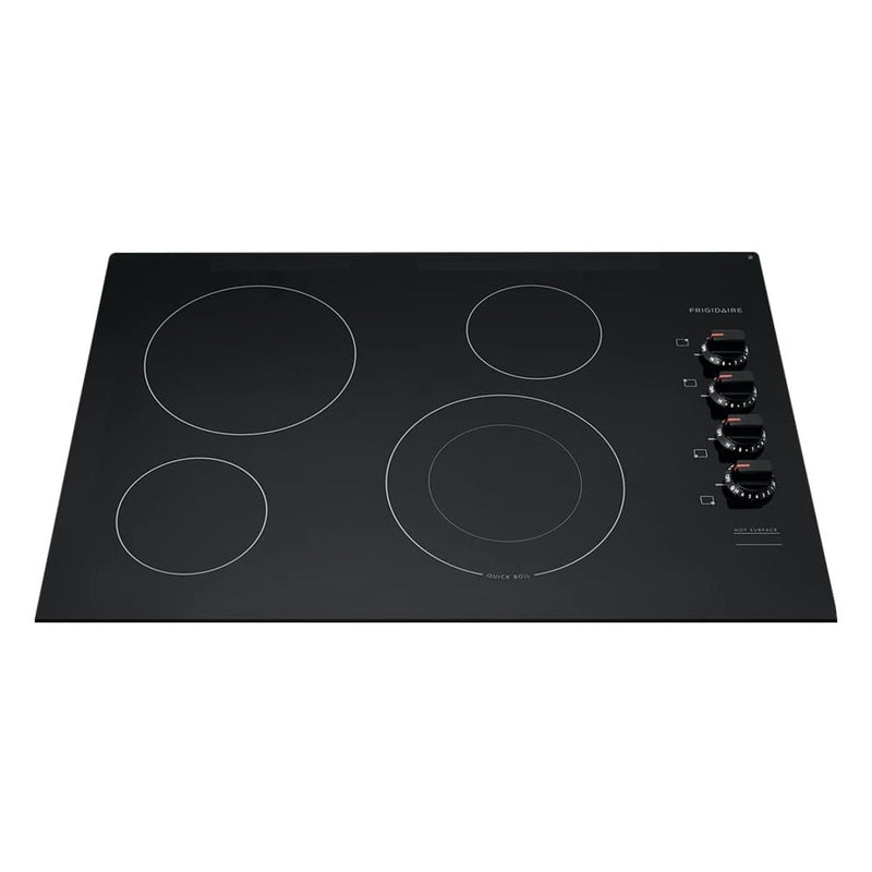 Frigidaire - 30" Built-In Electric 4 Burner Cooktop with Quick Boil and SpaceWise Element - Black