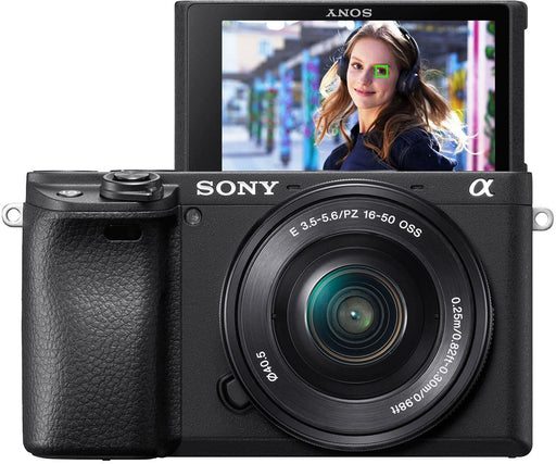 Sony - Alpha a6400 Mirrorless Camera with E PZ 16-50mm f/3.5-5.6 OSS Lens - Black