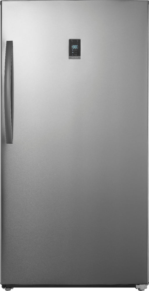 Insignia - 17 Cu. Ft. Garage Ready Convertible Upright Freezer with ENERGY STAR Certification - Stainless Steel