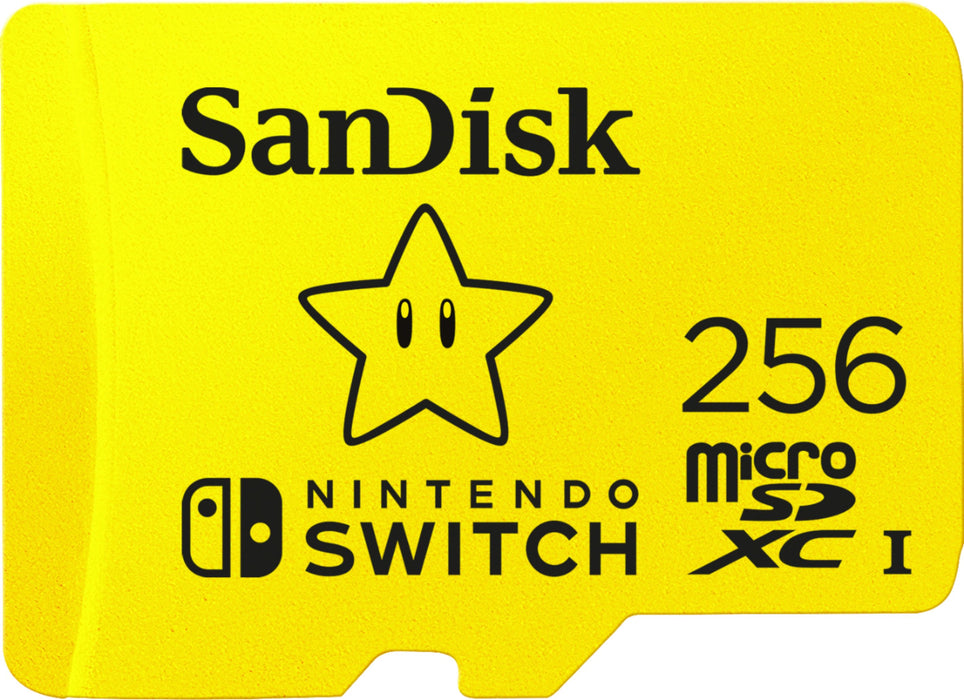 SanDisk - 256GB microSDXC UHS-I Memory Card for Nintendo Switch