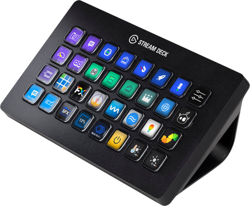 Elgato - Stream Deck XL Wired Keypad with Back Lighting - Black