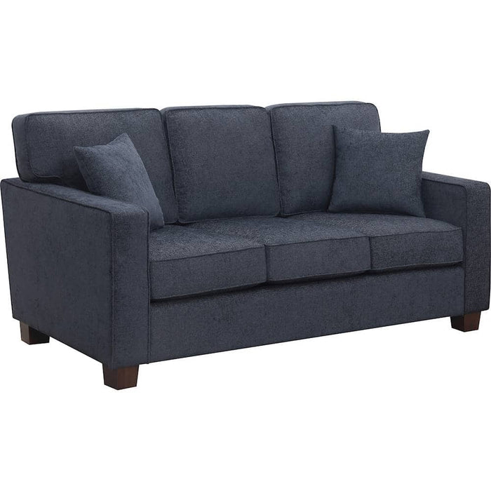 OSP Home Furnishings - Russel 3 Seater Fabric Sofa - Navy