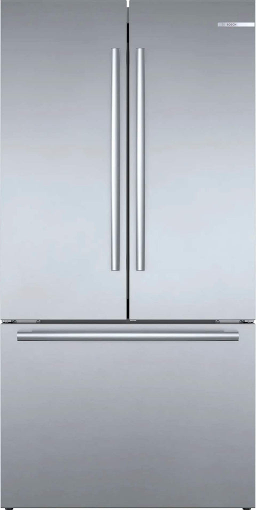 Bosch - 800 Series 36 in. Wide 21 Cu. Ft. French Door Bottom Freezer Counter-Depth Smart Refrigerator with VitaFresh - Stainless Steel
