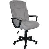 Serta - Connor Upholstered Executive High-Back Office Chair with Lumbar Support - Microfiber - Gray