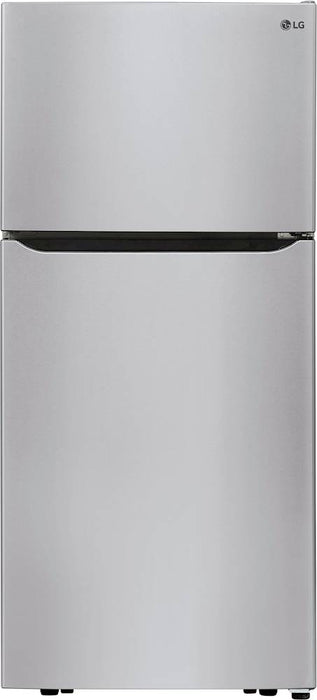 LG - 20.2 Cu. Ft. Top-Freezer Refrigerator - Stainless Steel