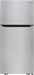 LG - 20.2 Cu. Ft. Top-Freezer Refrigerator - Stainless Steel