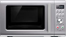 Breville - the Compact Wave Soft Close 0.9 Cu. Ft. Microwave - Brushed Stainless Steel