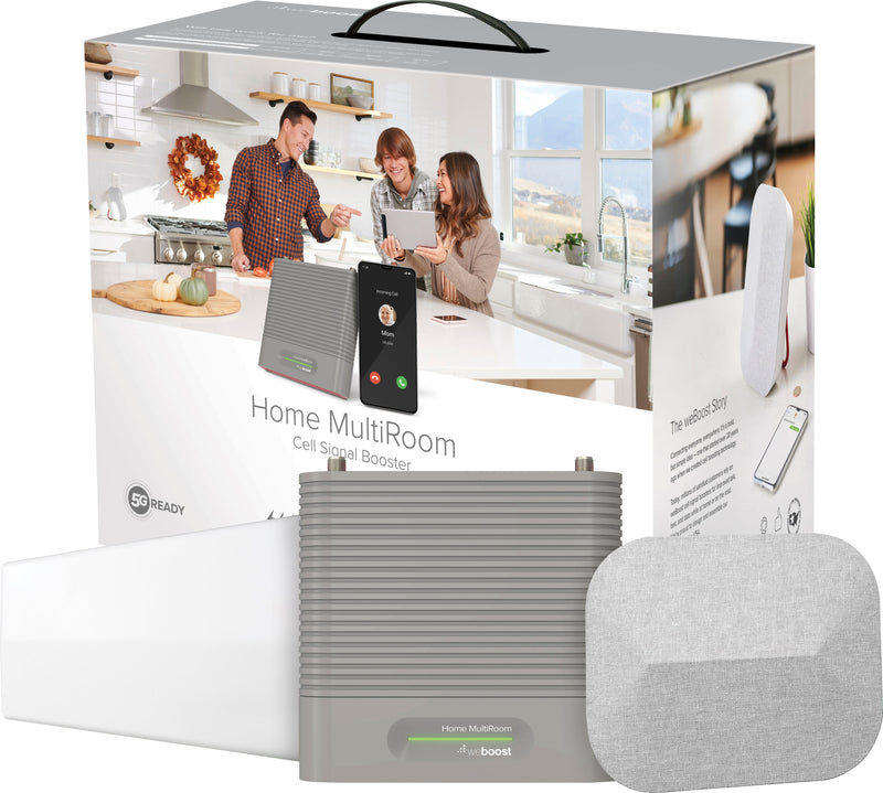 weBoost - Home MultiRoom Cell Phone Signal Booster Kit Boosts 4G LTE  5G up to 5000 sq ft for all U.S. Carriers - Gray