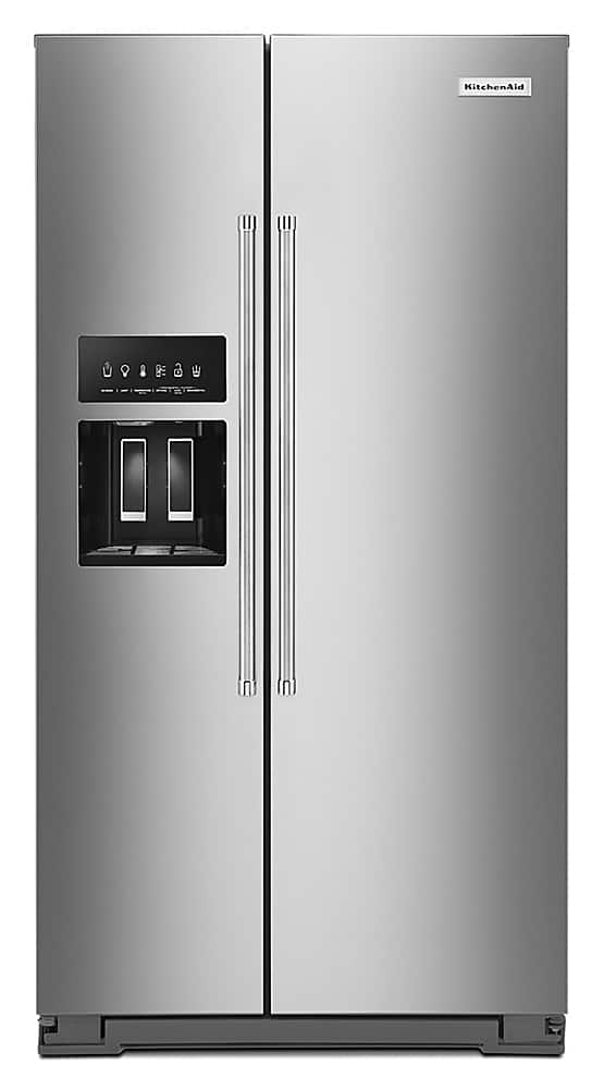 KitchenAid - 24.8 Cu. Ft. Side-by-Side Refrigerator - Stainless Steel