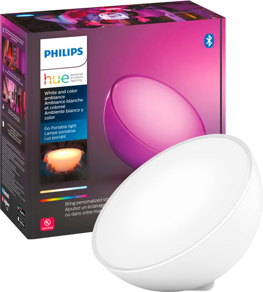 Philips - Hue Go Bluetooth Table Lamp - White and Color Ambiance