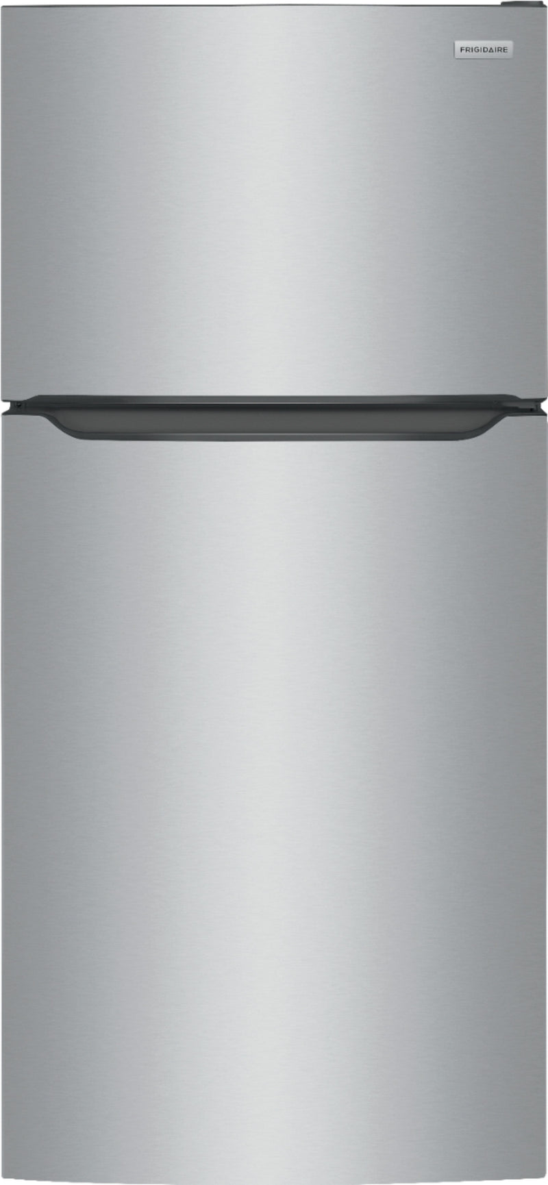 Frigidaire - 18.3 Cu. Ft. Garage Ready Top-Freezer Refrigerator - Stainless Steel