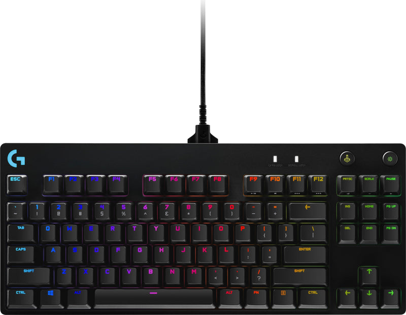 Logitech - G PRO TKL Wired Mechanical GX Blue Clicky Switch Gaming Keyboard  - Black