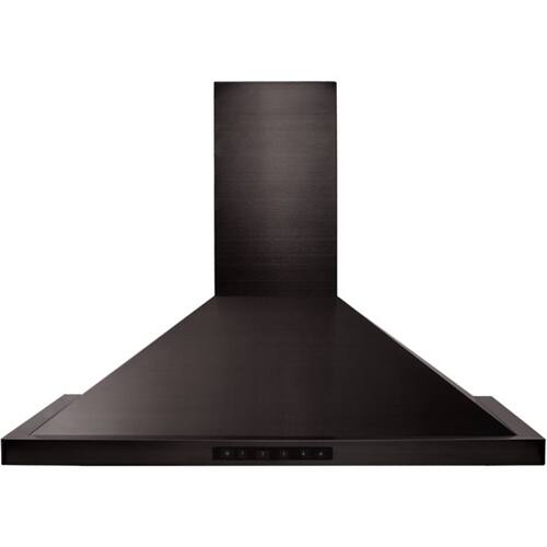 ZLINE - 36 inches - Externally Vented - Wall Range Hood - Black Stainless Steel