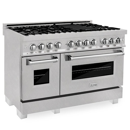 ZLINE - 6.0 cu. ft. Dual Fuel Range with Gas Stove and Electric Oven Fingerprint Resistant - Stainless Steel