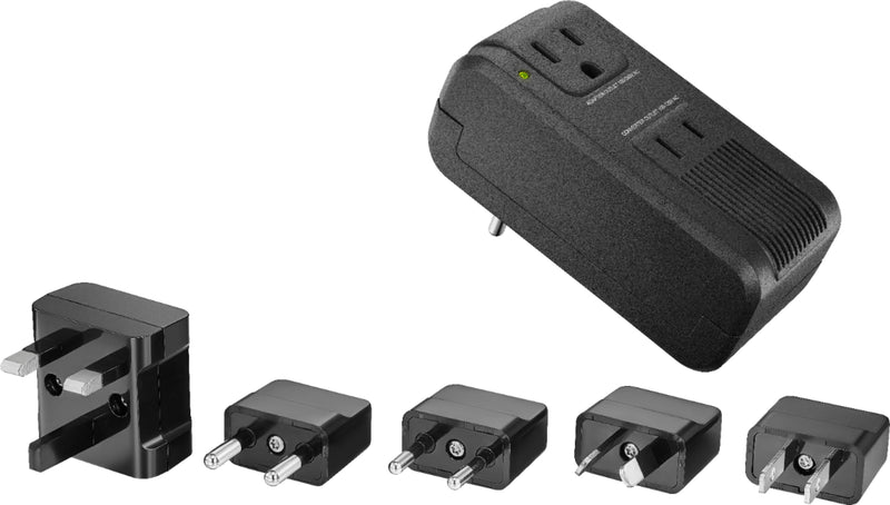 Insignia - Travel Adapter and Converter - Black
