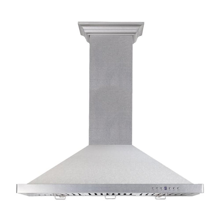 ZLINE - 36 inches - Externally Vented  Convertible - Wall Range Hood - Snow Stainless