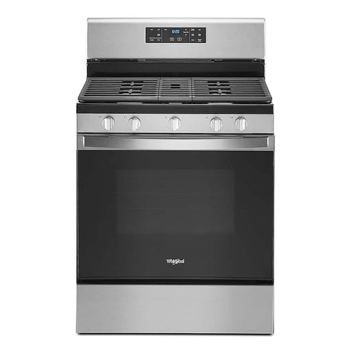 Whirlpool - 5.0 Cu. Ft. Freestanding Gas Range with Self-Cleaning and SpeedHeat Burner - Stainless Steel