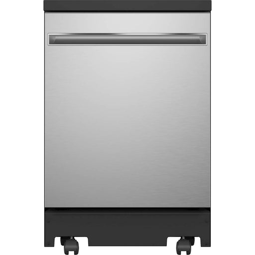 GE - 24" Portable Dishwasher - Stainless Steel