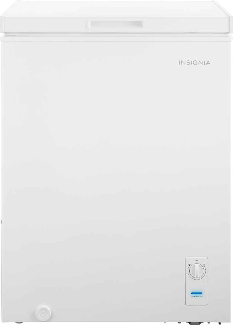 Insignia - 5.0 Cu. Ft. Garage Ready-Chest Freezer - White