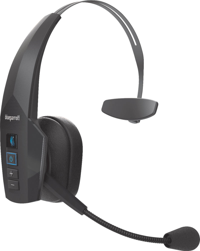 BlueParrott - B350-XT Wireless Bluetooth Mono Headset with 96 Noise-Cancelling Microphone and Lightweight Headband - Black