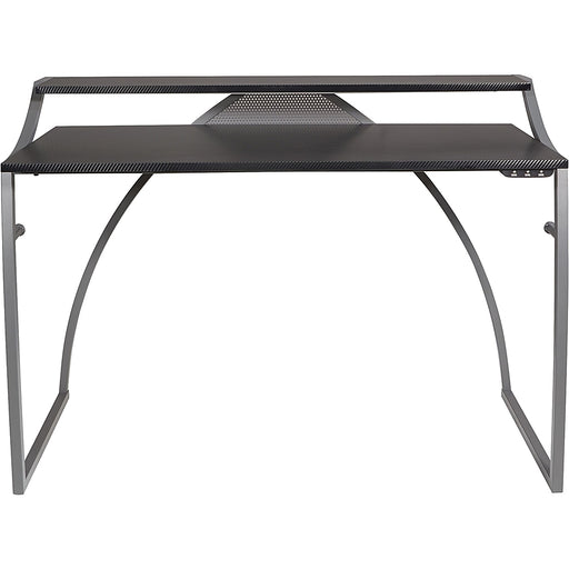 OSP Home Furnishings - Alpha Battlestation Gaming Desk in Finish - Black