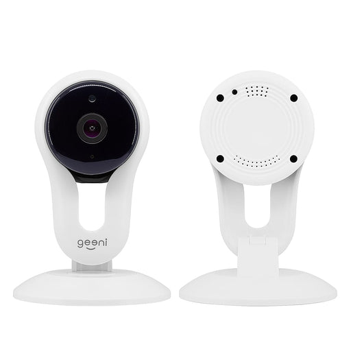 Geeni - Aware Indoor Wi-Fi Wireless Network Surveillance Camera (2-Pack) - Black/White