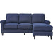 Serta - Harmon L-Shaped Fabric 2-Piece Sectional Sofa - Navy