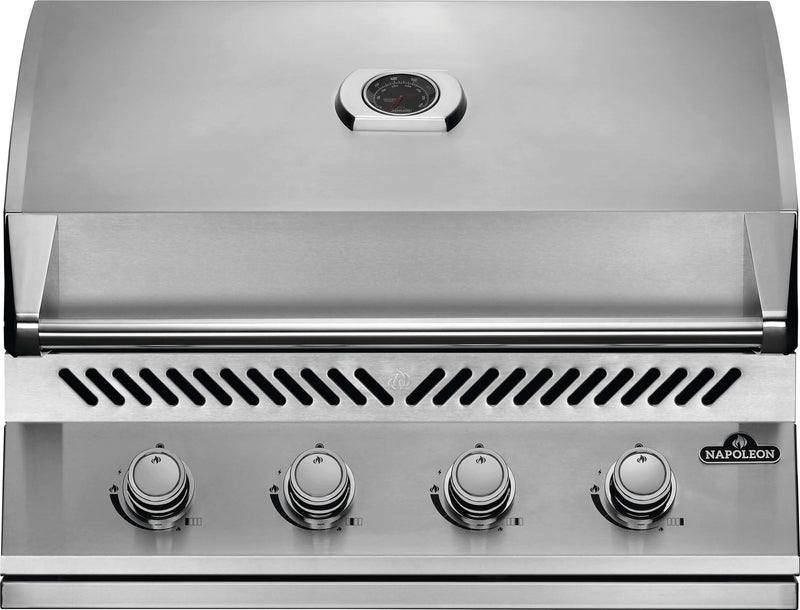 NAPOLEON 500 Series Stainless Steel 33.5-in W 4 -Burner Natural Gas Built-in Grill Gas grill
