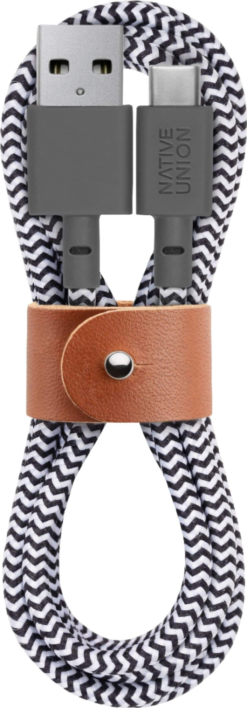Native Union - 4' USB Type C-to-USB Type A Cable - Zebra