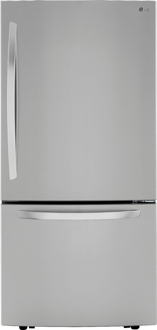 LG - 25.5 Cu. Ft. Bottom-Freezer Refrigerator with Ice Maker - Stainless Steel