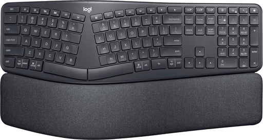 Logitech - ERGO K860 Ergonomic Full-size Wireless Keyboard for Windows and Mac  Black