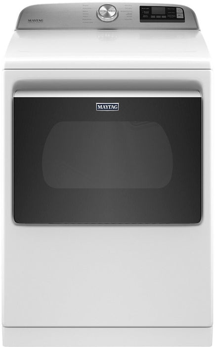 Maytag - 7.4 Cu. Ft. Smart Electric Dryer with Steam and Extra Power Button - White