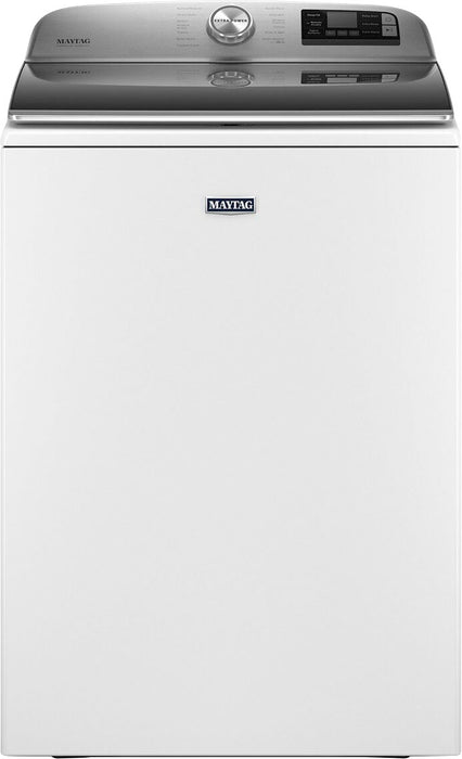 Maytag - 5.3 Cu. Ft. High Efficiency Smart Top Load Washer with Extra Power Button - White