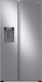 Samsung - 22 cu. ft. Side-by-Side Counter Depth Smart Refrigerator with All-Around Cooling - Stainless Steel