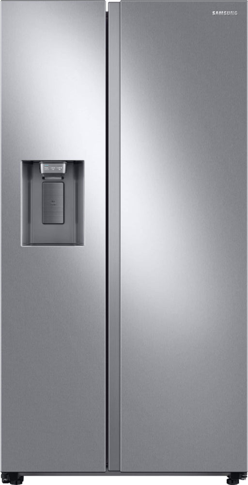 Samsung - 36 in. Wide 22 cu. ft. Side-by-Side Counter Depth Smart Refrigerator with All-Around Cooling - Stainless Steel