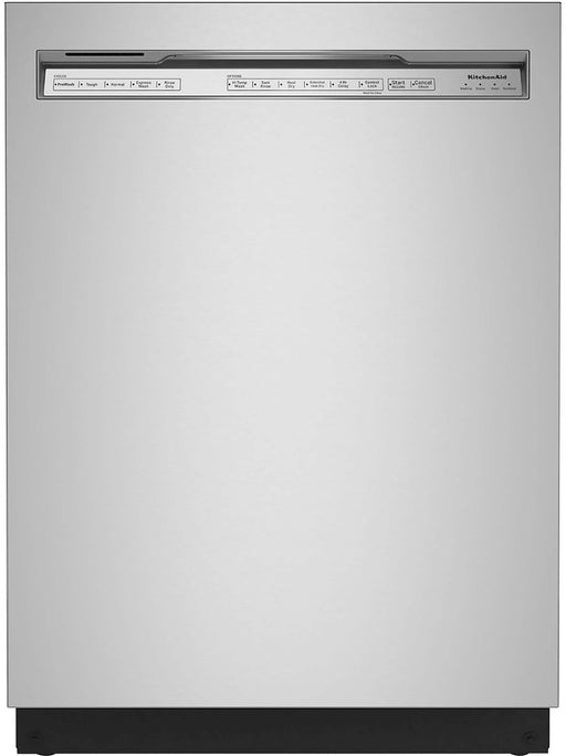 KitchenAid - 24" Front Control Built-In Stainless Steel Tub Dishwasher with 3rd Rack 50+ Total Wash Jets 44 dBA - Stainless Steel