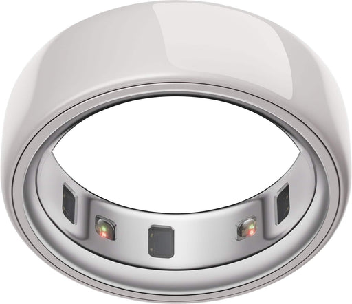 Oura - Ring 4 Ceramic - Smart Ring - Size Before You Buy with OR4 Sizing Kit - Size 8 - Cloud - (2025)