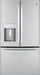 GE - 22.1 Cu. Ft. French Door Counter-Depth Refrigerator - Stainless Steel