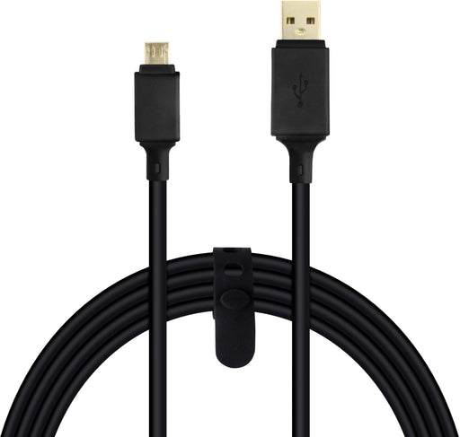 Rocketfish - Extra Long 9' Play + Charge Cable For PlayStation 4 - Black