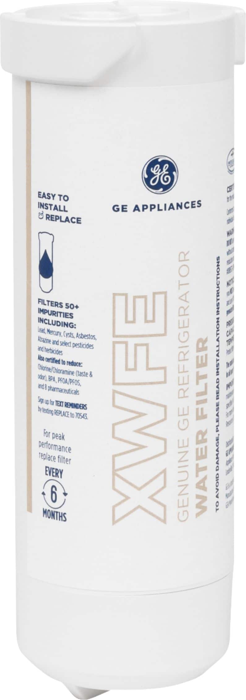 GE - Genuine XWFE Refrigerator Water Filter  - White