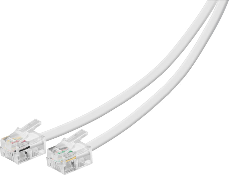 Insignia - 7' Landline Phone Cord - White