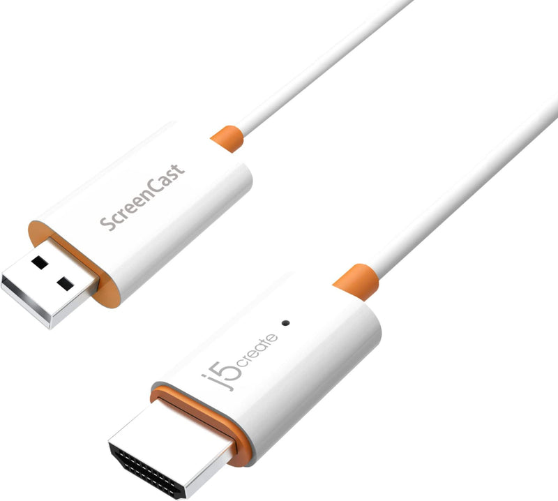 j5create - ScreenCast Wireless Display Adapter - White