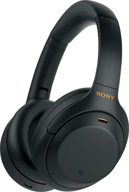 Sony - WH1000XM4 Wireless Noise-Cancelling Over-the-Ear Headphones - Black