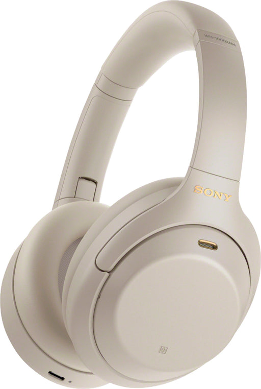 Sony - WH1000XM4 Wireless Noise-Cancelling Over-the-Ear Headphones - Silver