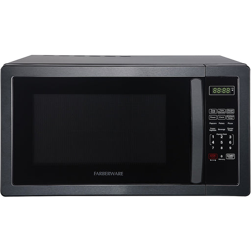 Farberware Classic FMO11AHTBSB - microwave oven - freestanding - black stainless steel