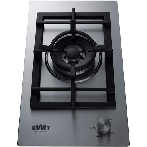 SUMMIT LCG1S gas cooktop - 12" - stainless steel - stainless steel